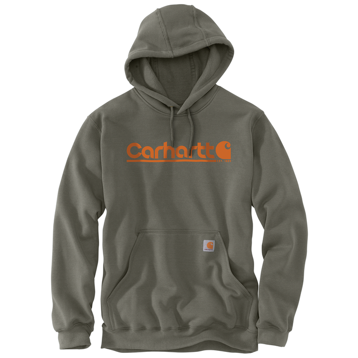 Rain Defender®Loose Fit Midweight Logo Graphic Sweatshirt - DOV-Dusty Olive | Carhartt 106793