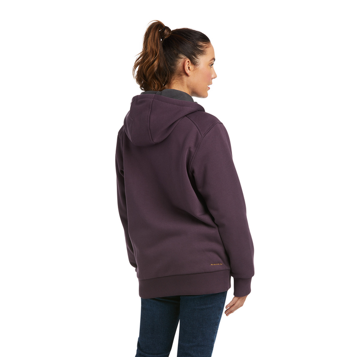 REBAR ALL-WEATHER FULL-ZIP HOODIE - 500-Purple | Ariat 10037658