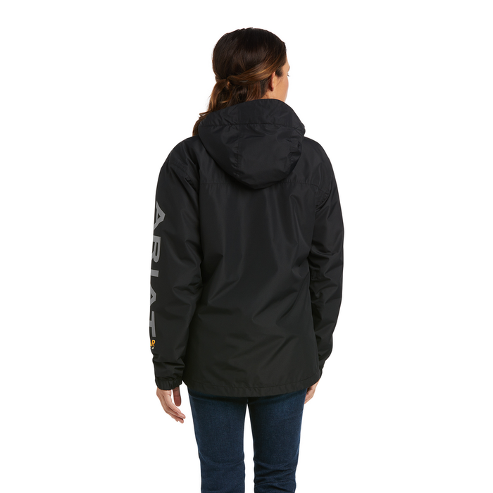 REBAR STORMSHELL LOGO WATERPROOF JACKET - 001-Black | Ariat 10037842