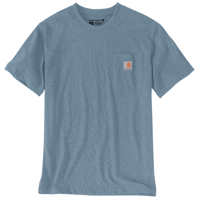 Relaxed Fit Heavyweight Short-Sleeve Pocket T-Shirt - HH5-Thundercloud Heather | Carhartt 103296