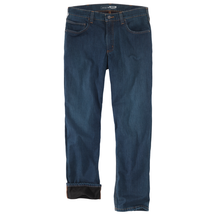 Rugged Flex® Relaxed Fit Fleece-Lined 5-Pocket Jean - H88-Rapids | Carhartt 104939