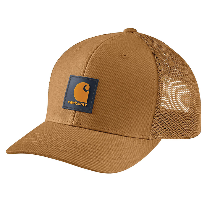 Rugged Flex Twill Mesh-Back Logo Patch Cap - B65-Carhartt Brown/Honeycomb | Carhartt 105216