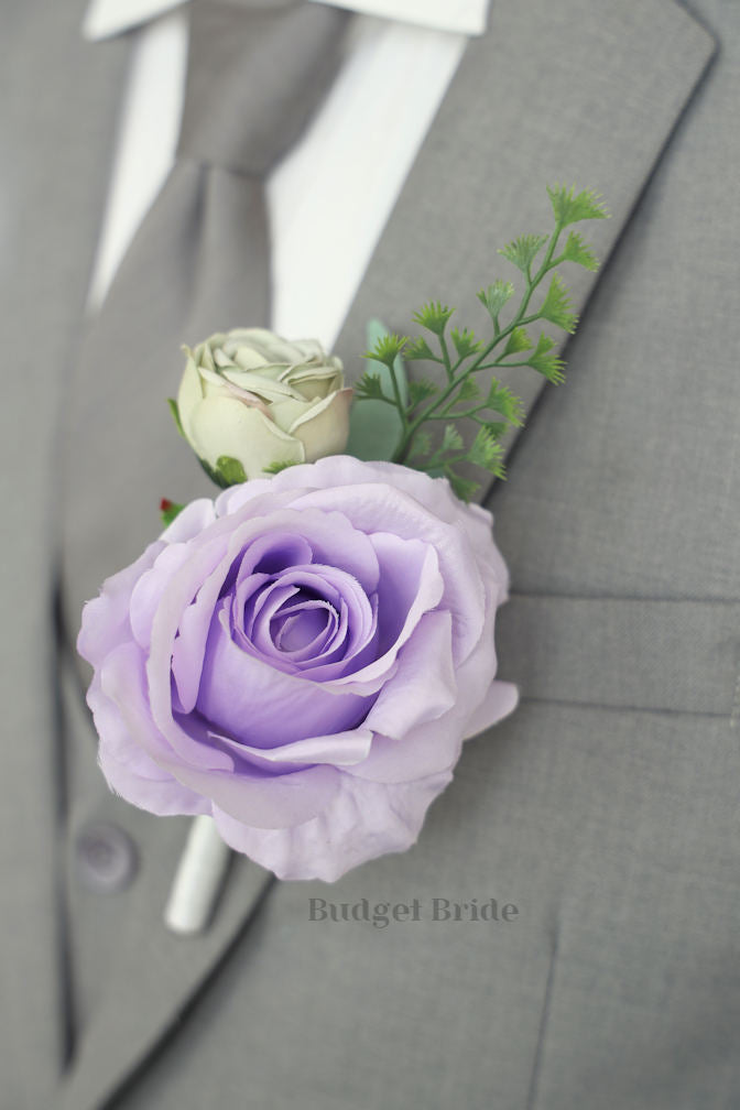 Sage Green and Lavender Faux Wedding Bouquet- $65.00|Obsession