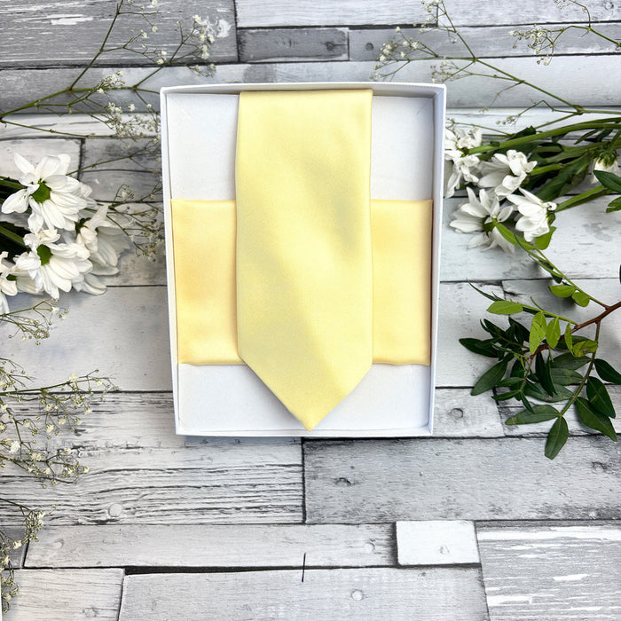 Sherbet Lemon Pocket Square