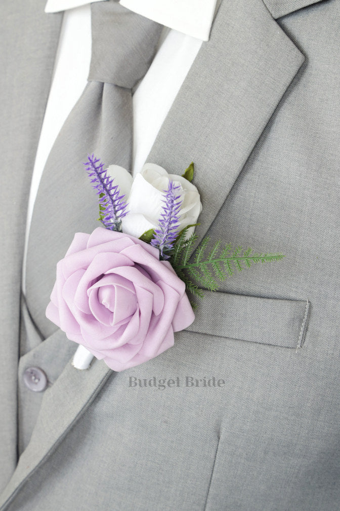 Silk Wedding Bouquet in Purple and Lavender - $39.50 | Lowndes Collection