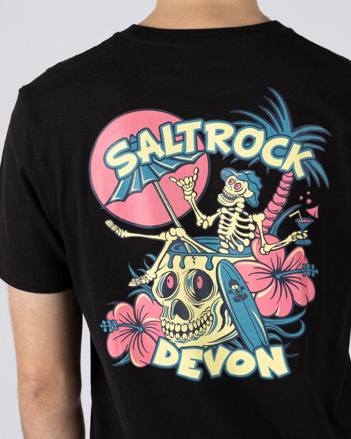 Sip “N”Dip Devon Mens Short Sleeve T-Shirt in Black