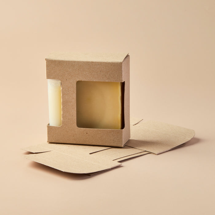 Soap & Lip Tube Combo Box (KRAFT COLOR) - product detail