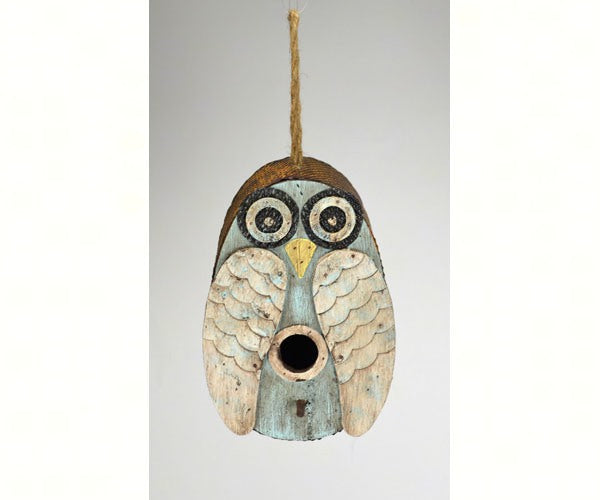 Songbird Essentials Blue Owl Bird House
