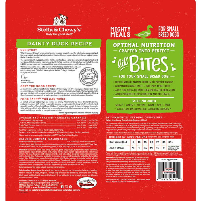 Stella & Chewy's Dainty Duck Lil’ Bites Dog Food
