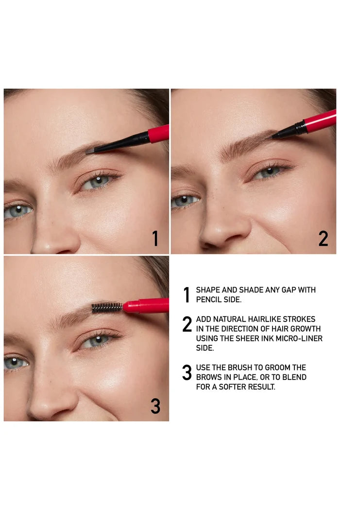 Valentino Brow Trio Eyebrow Liner - 02 Brown NIB