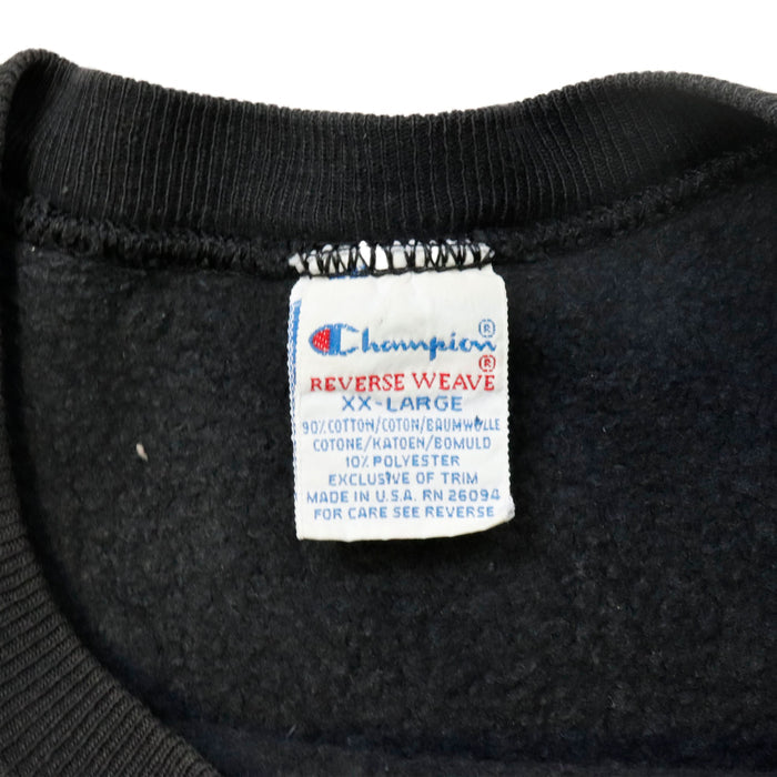 Vintage 90s Champion Reverse Weave Embroidered Logo Crewneck Sweatshirt Size XXL
