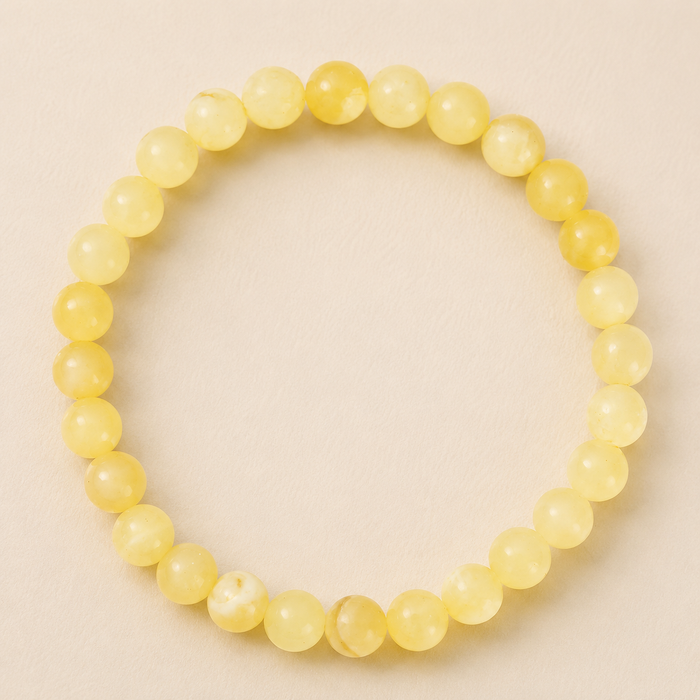 WOLFF JEWELRY - Jalle Pearl Bracelet - lys gul