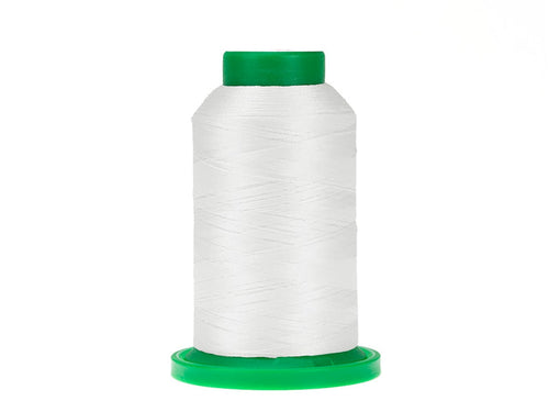 0010 Silky White Isacord Embroidery Thread 1000m