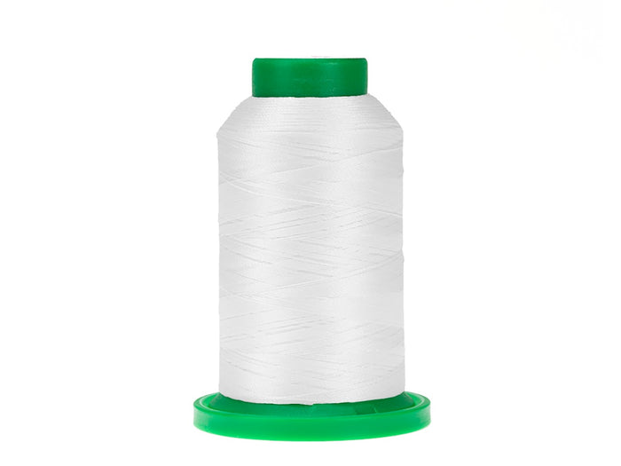 0015 White Isacord Embroidery Thread 1000m