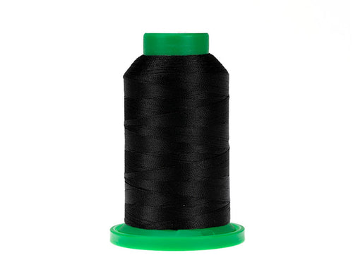 0020 Black Isacord Embroidery Thread 1000m