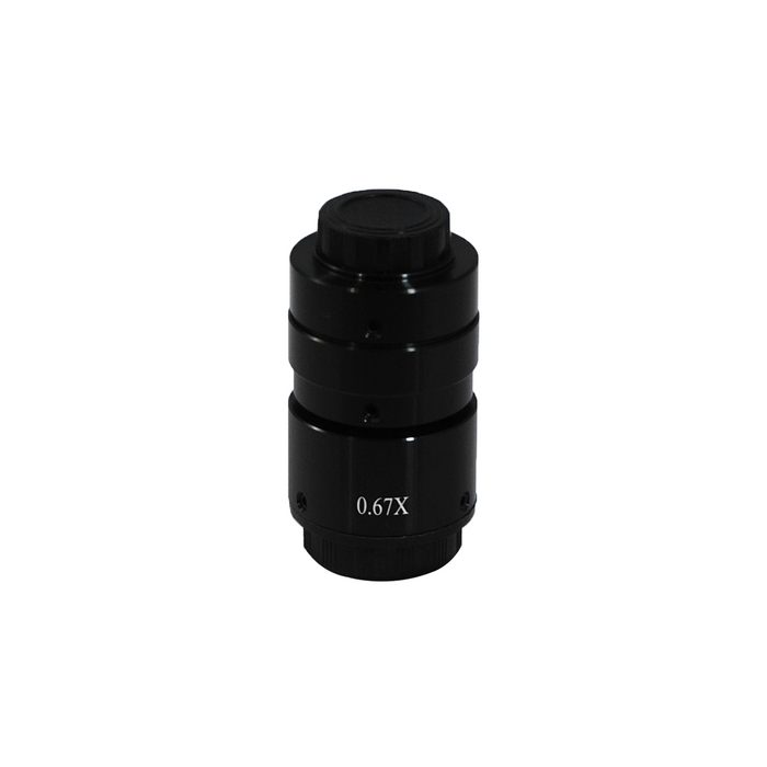 0.67X Microscope Camera Coupler C-Mount Adapter 25.4mm, SKU MZ07016181, three quarter front view