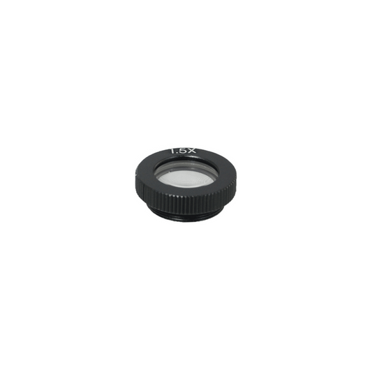 1.5X Semi-Plan Achromatic Microscope Objective Lens Working Distance 60.9mm, SKU MZ02014511, three quarter front view