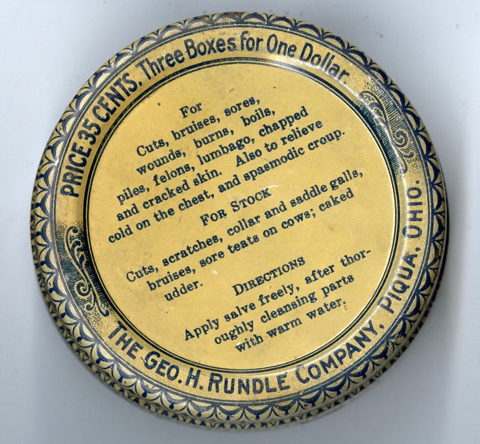 1916 Antique Porter's Pain King Salve Medical Tin, Quack Nostrum