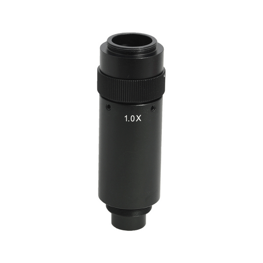 1X Adjustable Microscope Camera Coupler C-Mount Adapter 24mm, SKU MZ02016151, three quarter front view