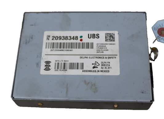 2009-2012 CADILLAC ESCALADE GMC ACADIA SATELLITE RADIO RECEIVER OEM 20938348