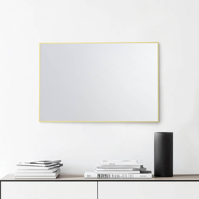 24" x 36" Shatterproof Wall Mount Metal Frame Mirror - FM1-2436