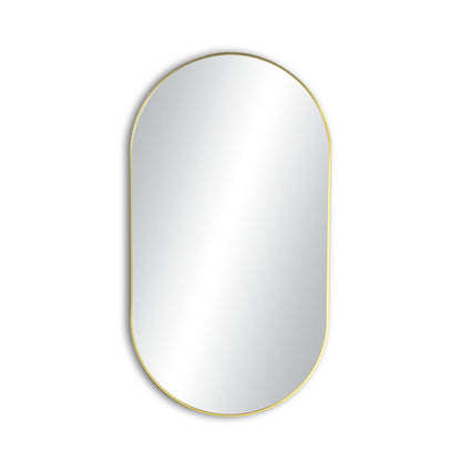 24" x 44" Shatterproof Wall Mount Metal Frame Mirror - FM4-2444