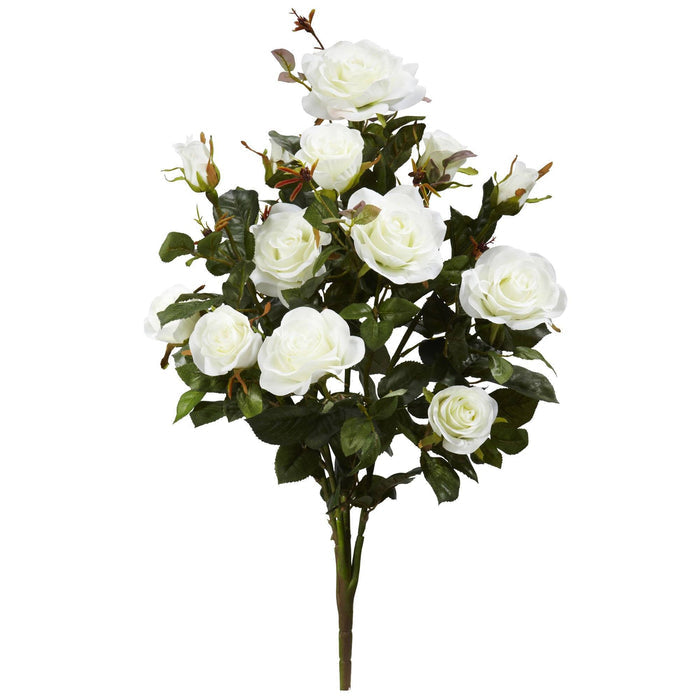 28” Garden Rose Artificial Plant (Set of 2)