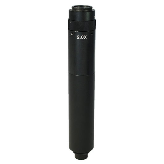 2X Adjustable Microscope Camera Coupler C-Mount Adapter 24mm, SKU MZ02016171, three quarter front view