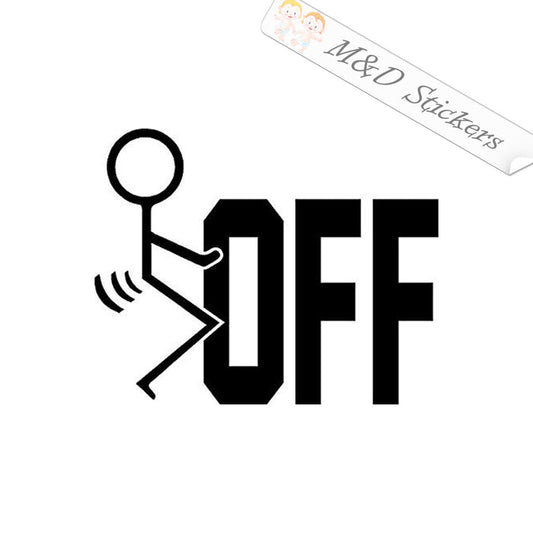 2x Fuck-off Fck Off F*ck Off Vinyl Decal Sticker Different colors & size for Cars/Bikes/Windows