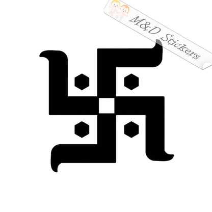 2x Hindu Sign Vinyl Decal Sticker Different colors & size for Cars/Bikes/Windows