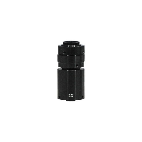 2X Microscope Camera Coupler C-Mount Adapter 25.4mm, SKU MZ07016171, three quarter front view