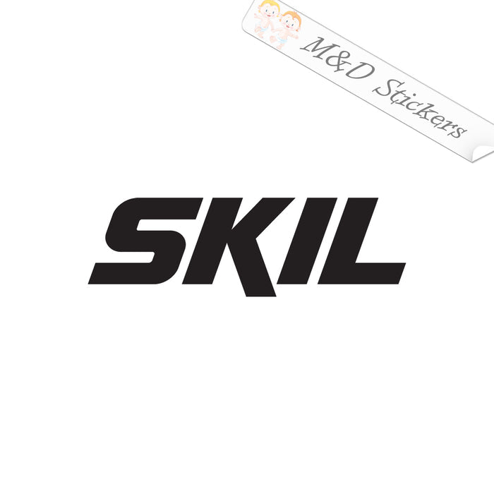 2x Skil Logo Vinyl Decal Sticker Different colors & size for Cars/Bikes/Windows