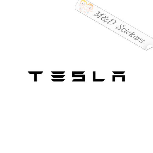 2x Tesla Logo Vinyl Decal Sticker Different colors & size for Cars/Bikes/Windows