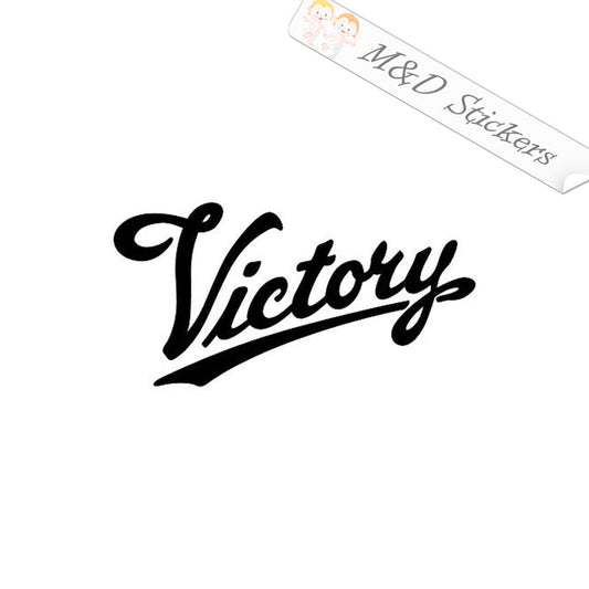 2x Victory Motorcycles Logo Vinyl Decal Sticker Different colors & size for Cars/Bikes/Windows