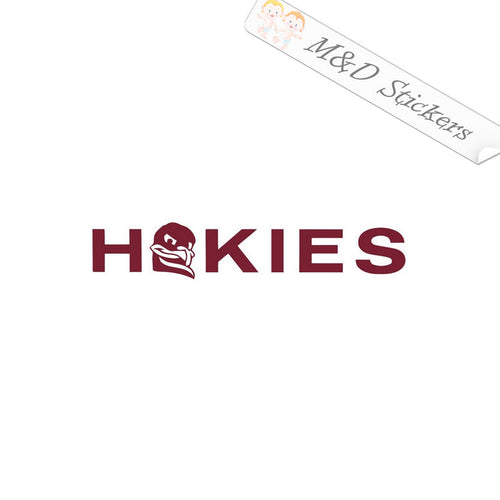 2x Virginia Tech Hokies Vinyl Decal Sticker Different colors & size for Cars/Bikes/Windows
