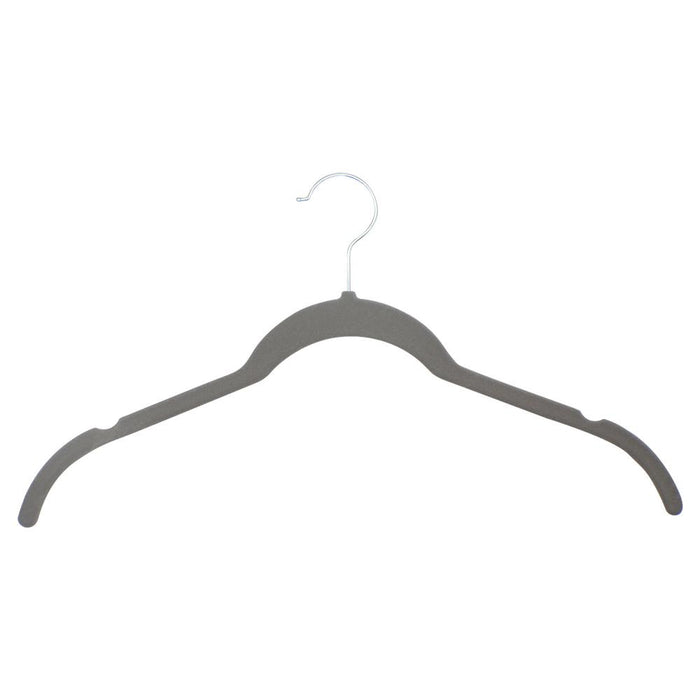 30-Piece Velvet Hangers, Non-Slip, Space-Saving, 360¬8 Swivel Hook, Grey