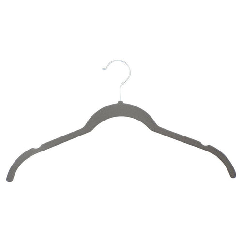 30-Piece Velvet Hangers, Non-Slip, Space-Saving, 360¬8 Swivel Hook, Grey