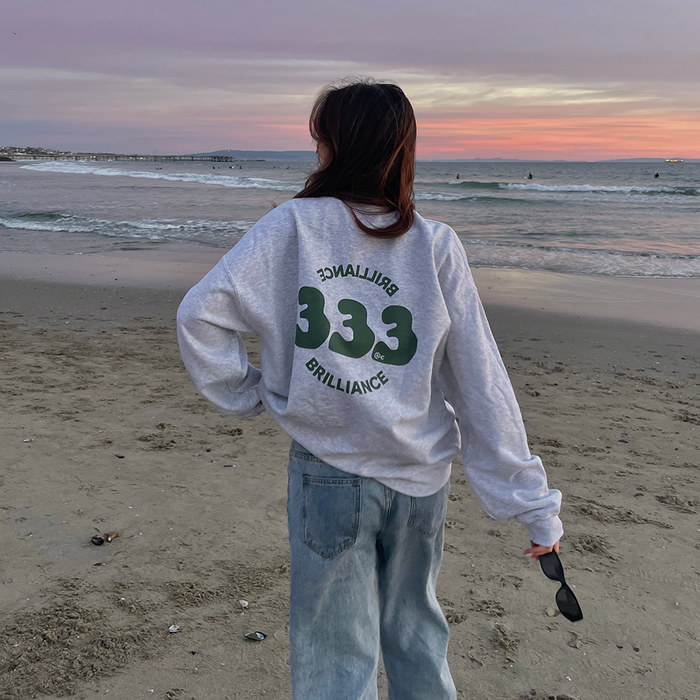 333 Heather Grey Crewneck