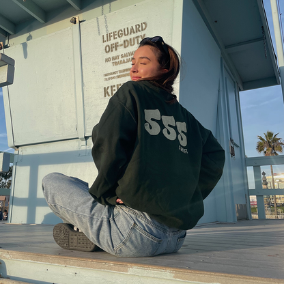 555 Forest Green Crewneck
