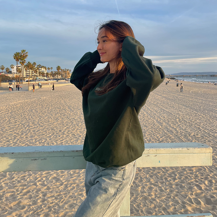 555 Forest Green Crewneck