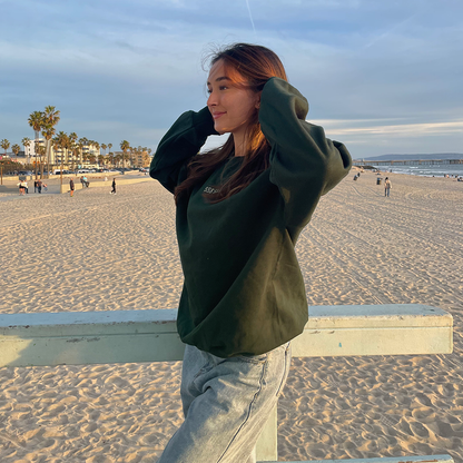 555 Forest Green Crewneck