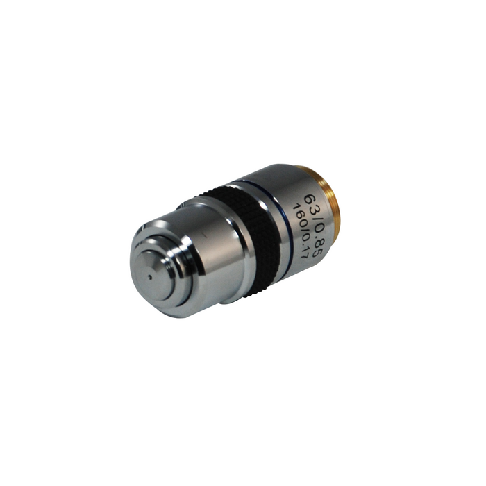 63X Achromatic Polarizing Microscope Objective Lens (Spring) 20.3mm, 4/5in.