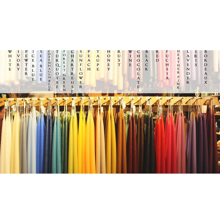 Traditional Danish Style Pointed Taper Candles - Candlestock.com