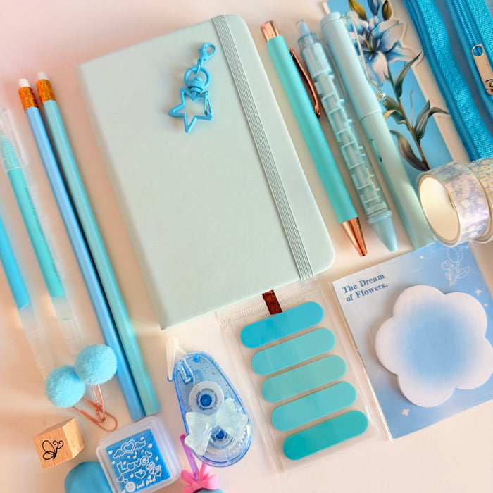Light Blue Mini Stationery Set