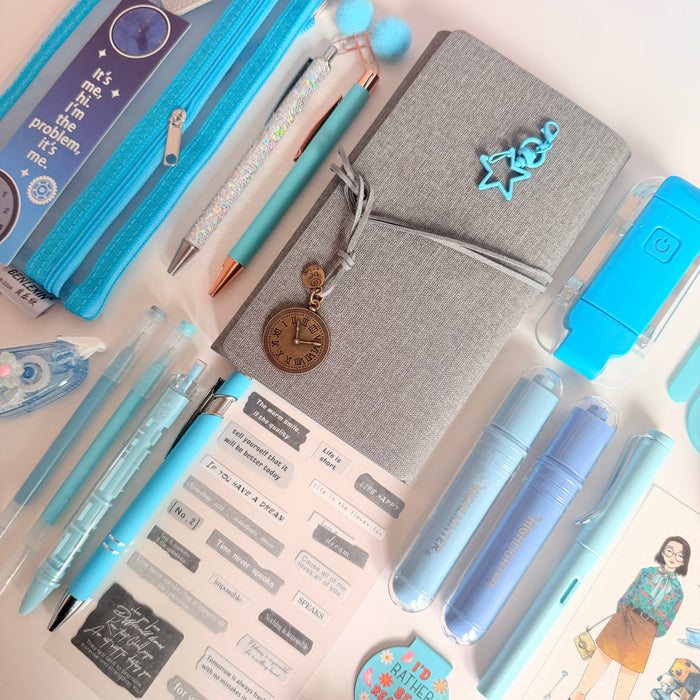 Blue & Gray Stationery Bundle