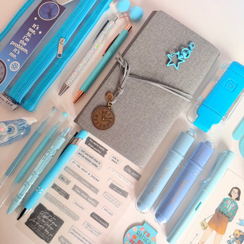 Blue & Gray Stationery Bundle