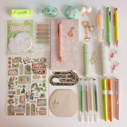 Sage Green & Beige Stationery Set