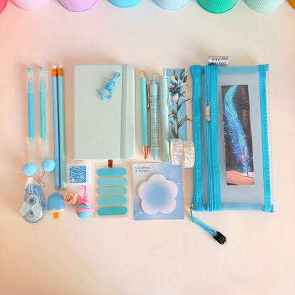 Light Blue Mini Stationery Set
