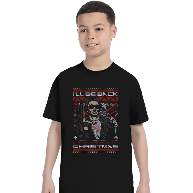 Daily_Deal_Shirts T-Shirts, Youth / XS / Black A Very Cyber Christmas