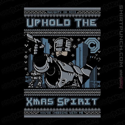 Daily_Deal_Shirts Magnets / 3"x3" / Black A Very Robo Christmas